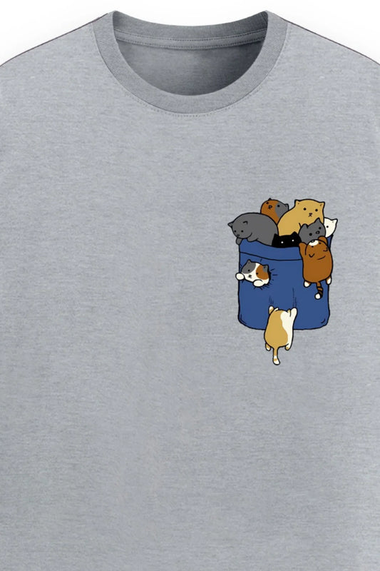 Pocket Cats Eco-Friendly T-Shirt - MasteeZone