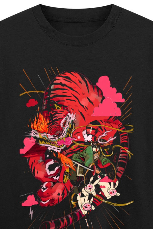 Tiger Tiger Burning Bright Oversized Classic T-Shirt