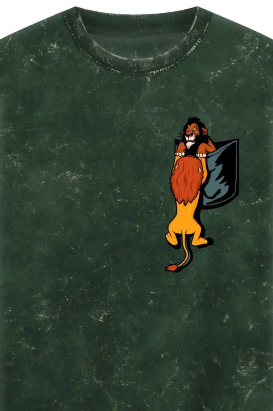 Scarface Acid Washed Oversized Tee - MasteeZone