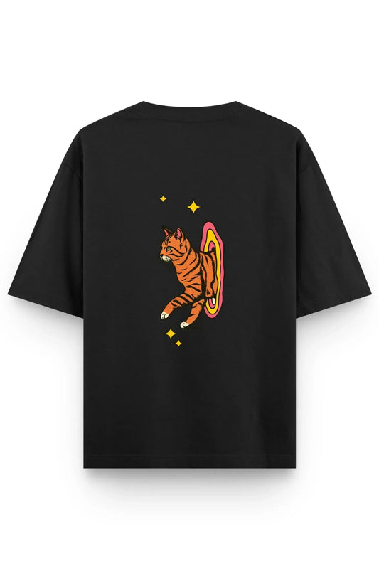 Cat Portal Oversized Classic T-Shirt - MasteeZone