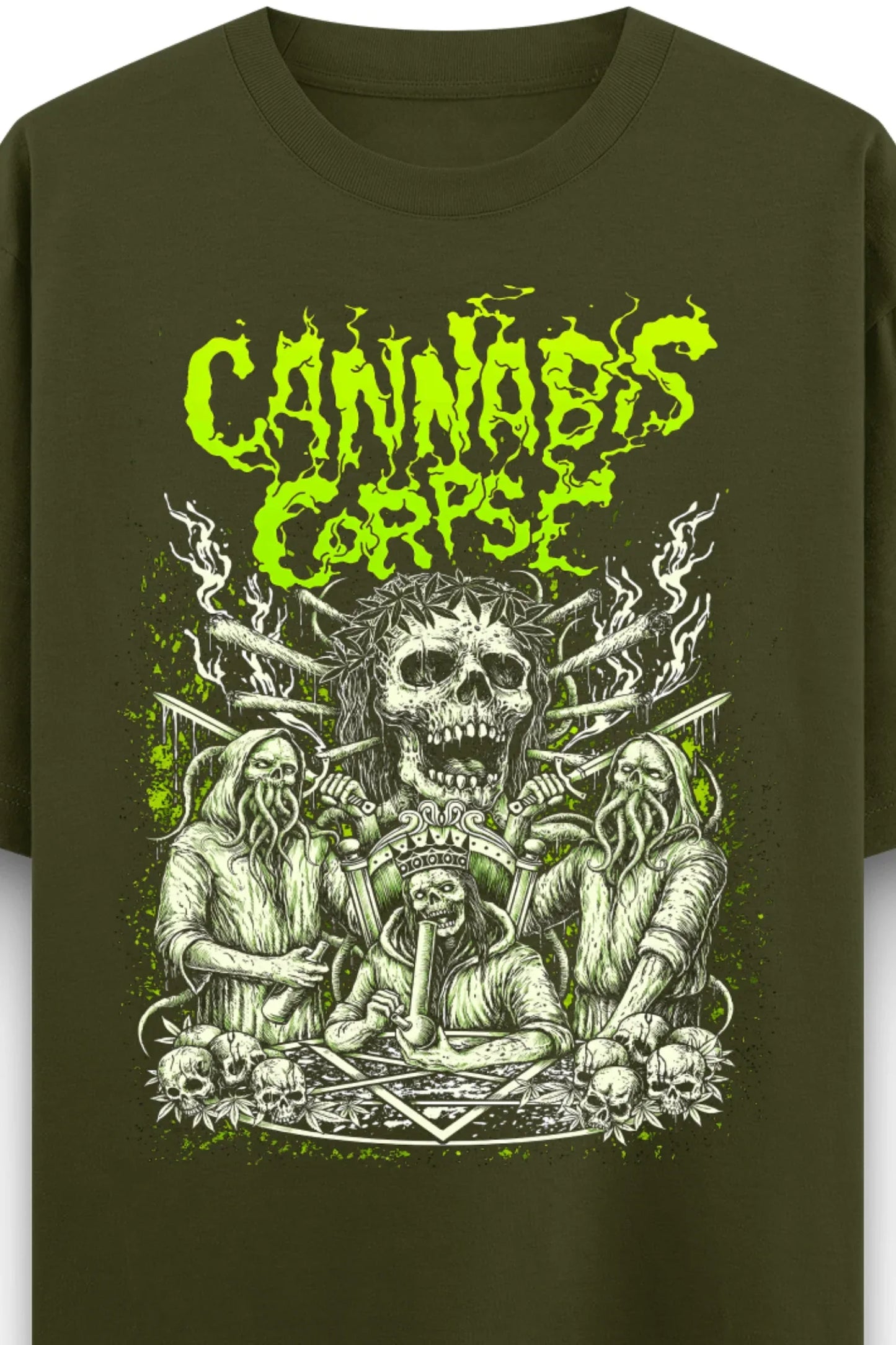 Cannabis Corpse Oversized Classic T-Shirt - MasteeZone