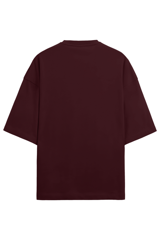 Solid Maroon Oversized Terry