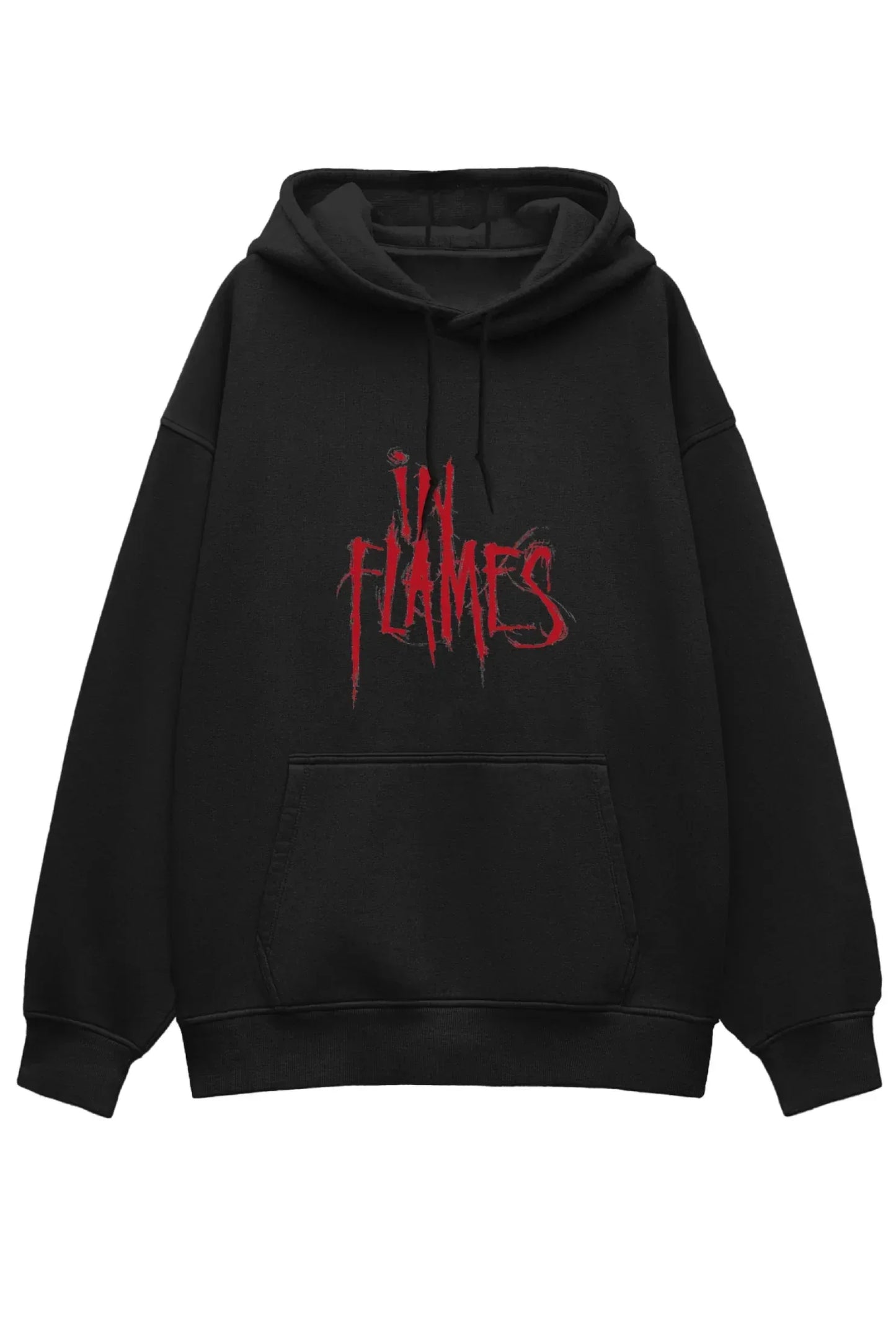 In Flames Oversized Hoodie - MasteeZone