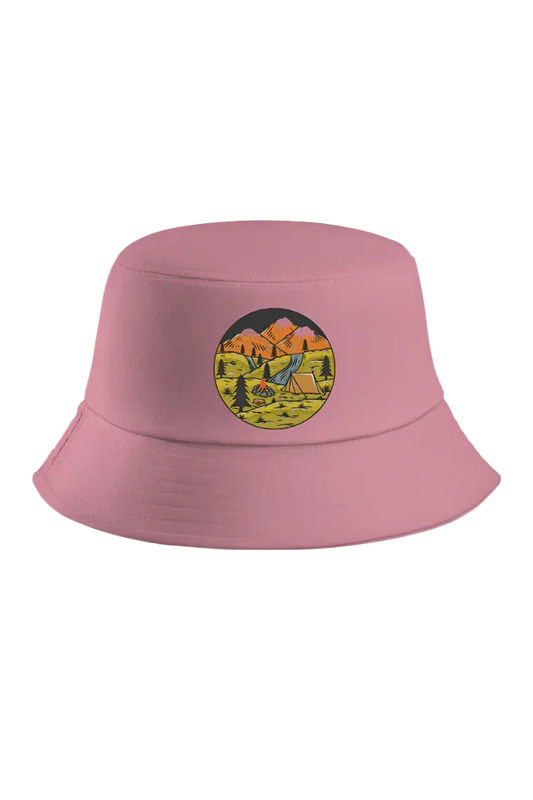 Camping Embroidered Bucket Hat - MasteeZone