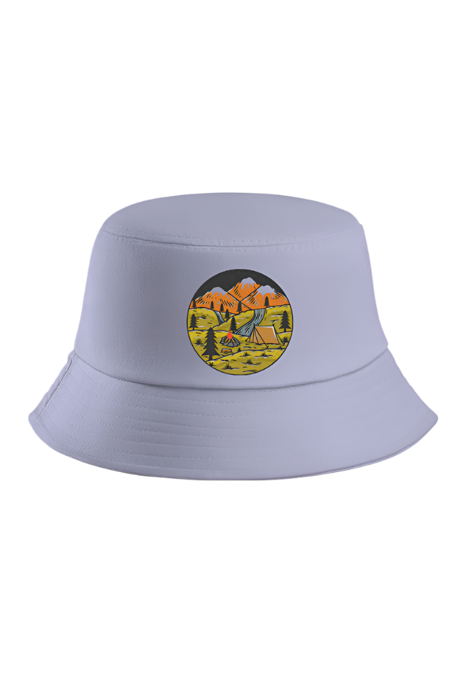 Camping Embroidered Bucket Hat