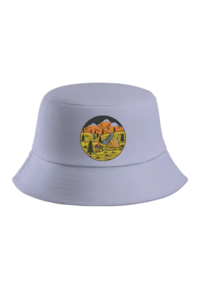 Camping Embroidered Bucket Hat - MasteeZone