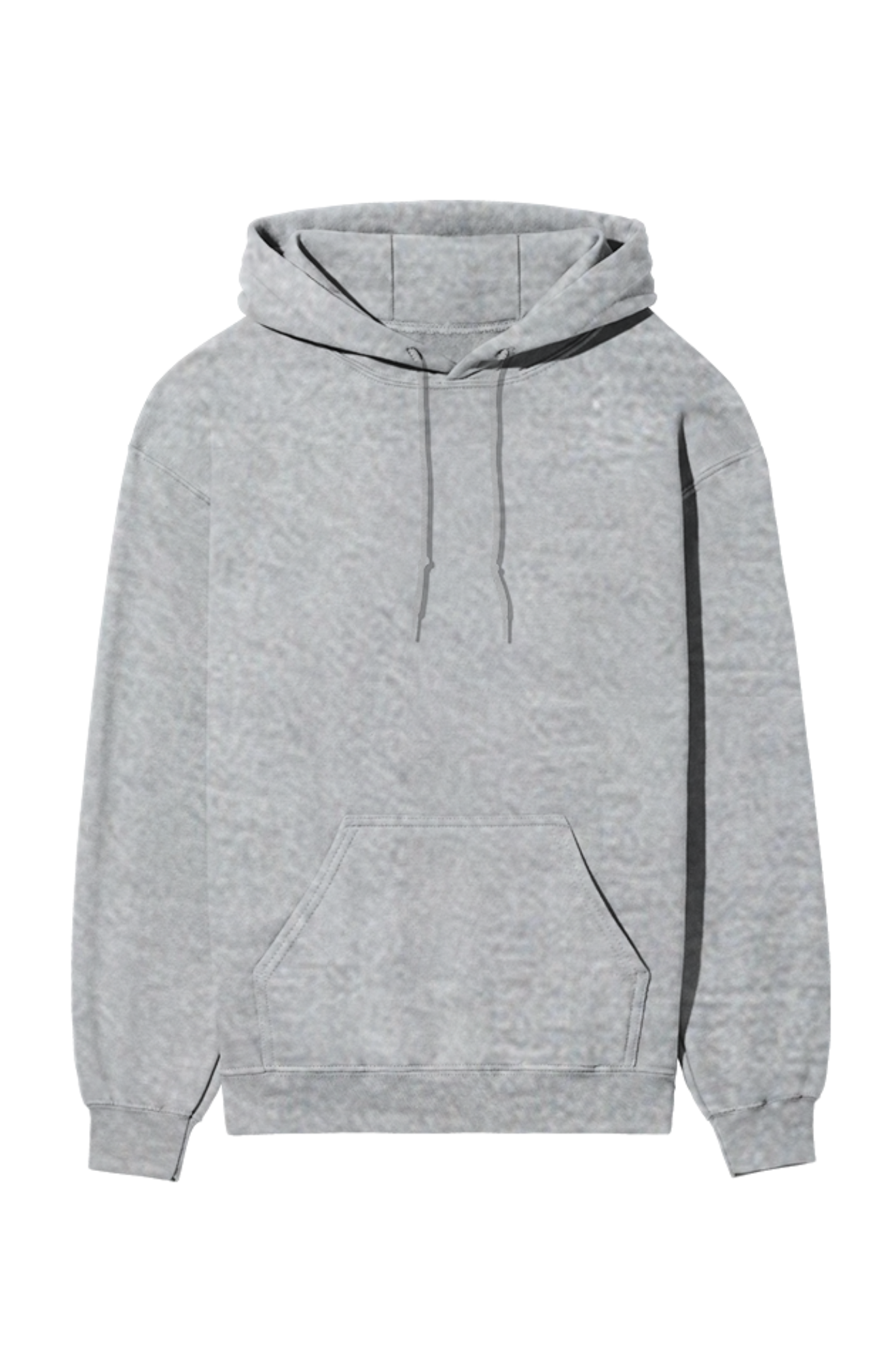 Grey Melange Hooded Sweatshirt
