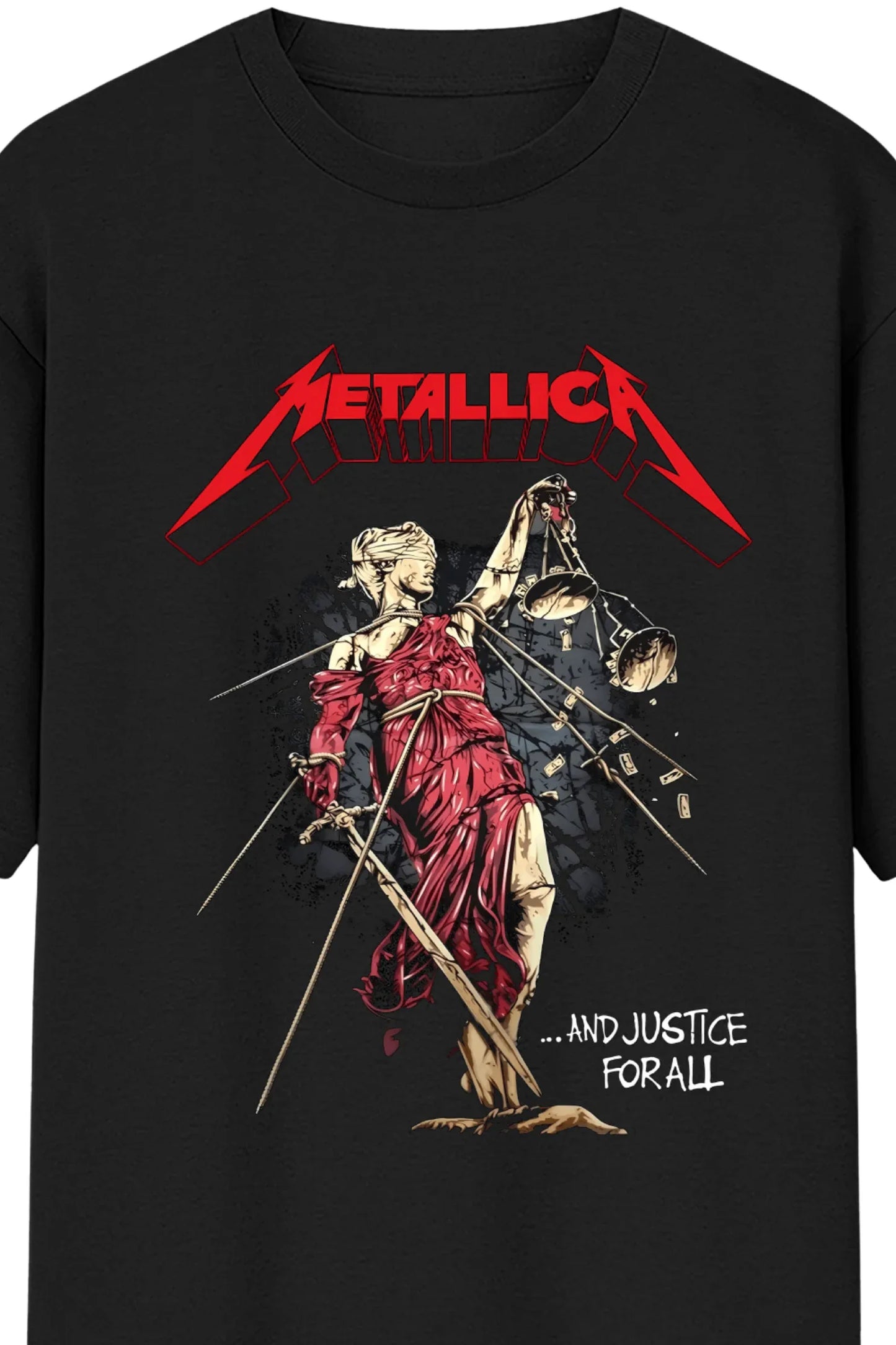 And Justice For All Oversized Standard T-Shirt - MasteeZone
