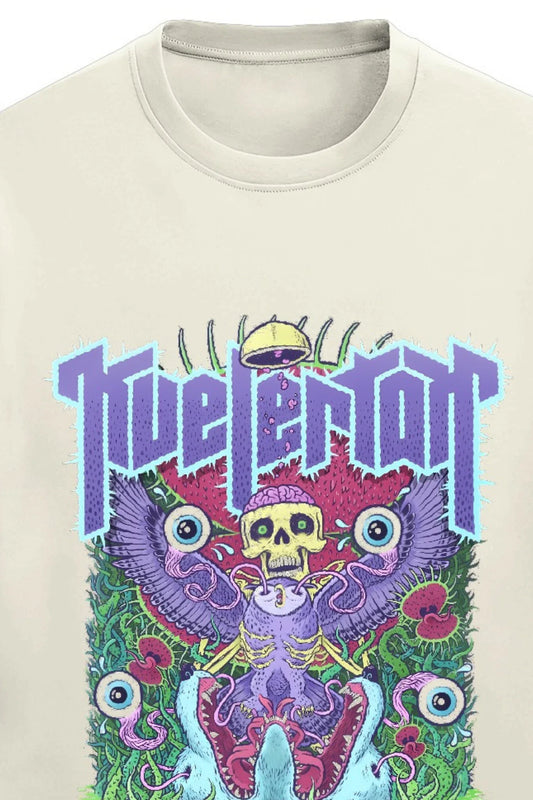 Butterfly Owl Terry Oversized Tee - MasteeZone