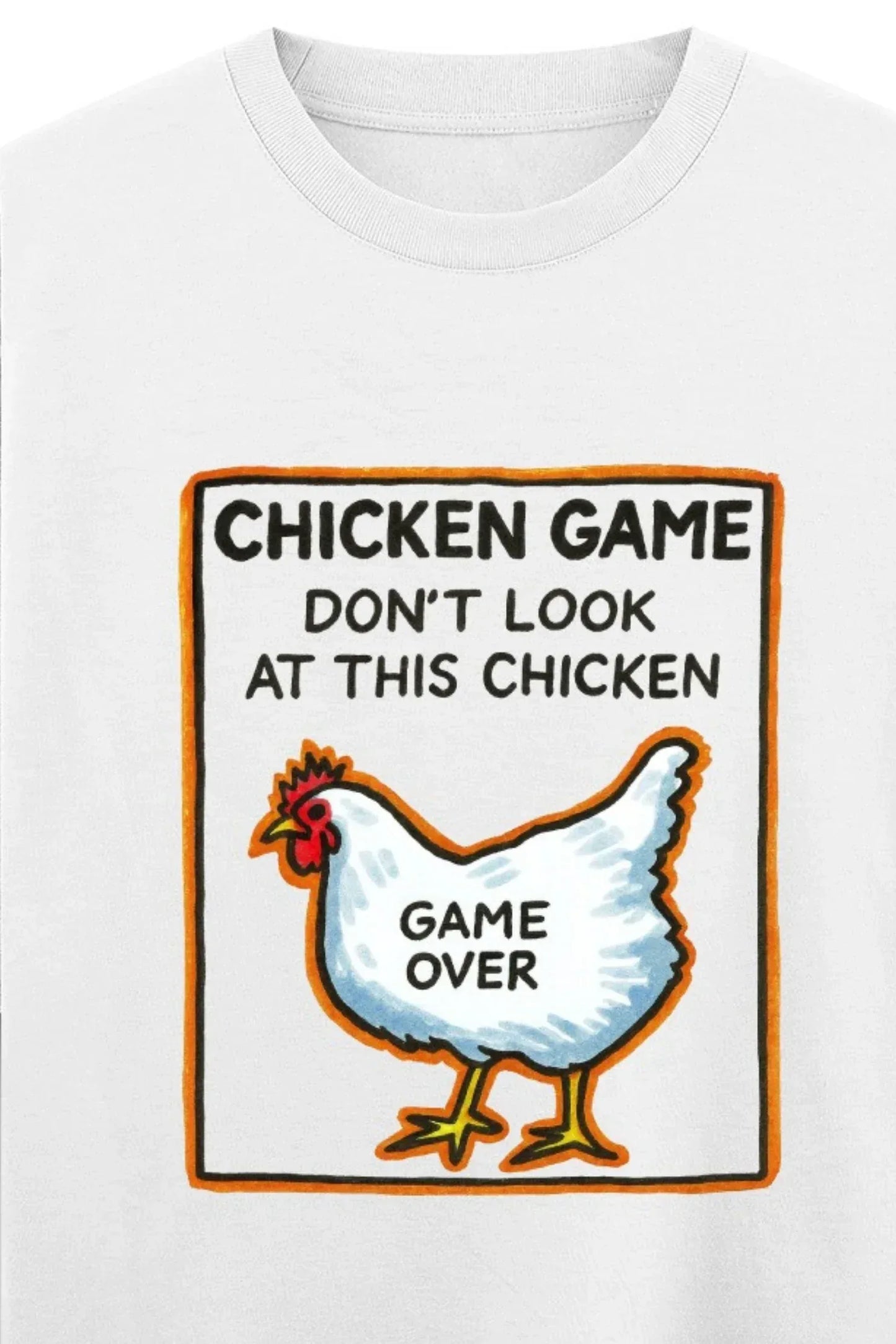 Chicken Game Oversized Classic T-Shirt - MasteeZone