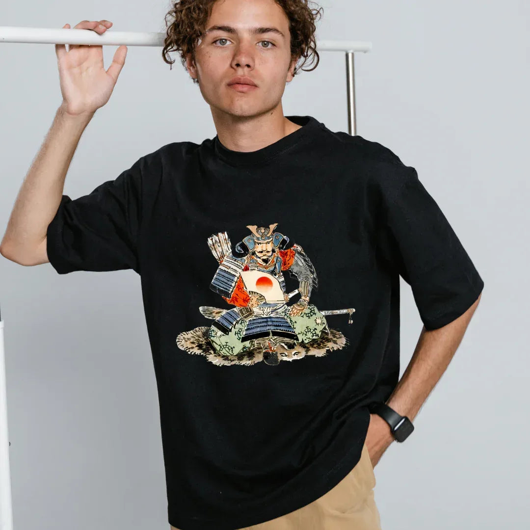 Traditional Japanese Samurai Oversized Terry - MasteeZone