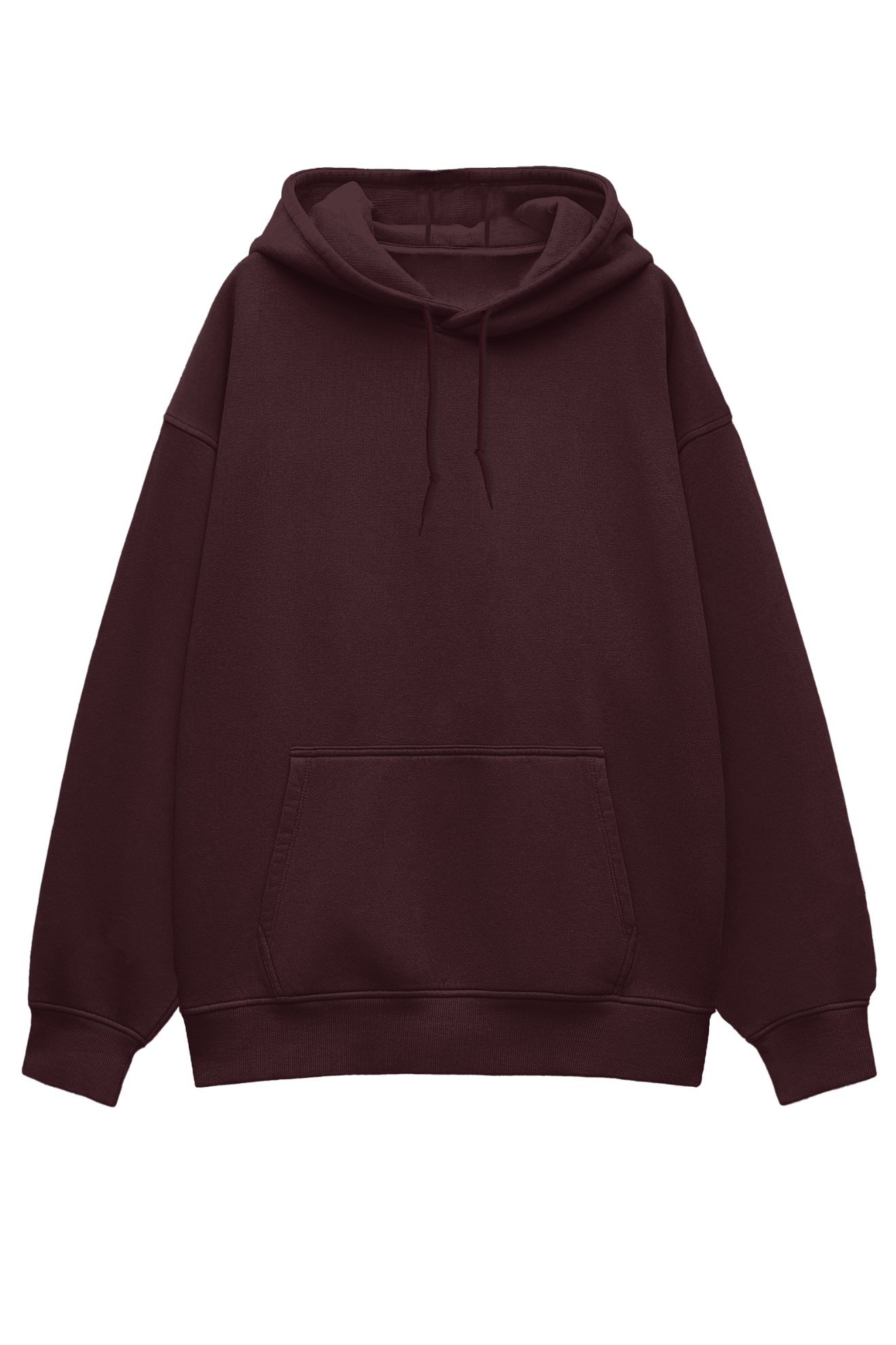 Maroon Heavyweight Oversized Hooded Sweatshirt