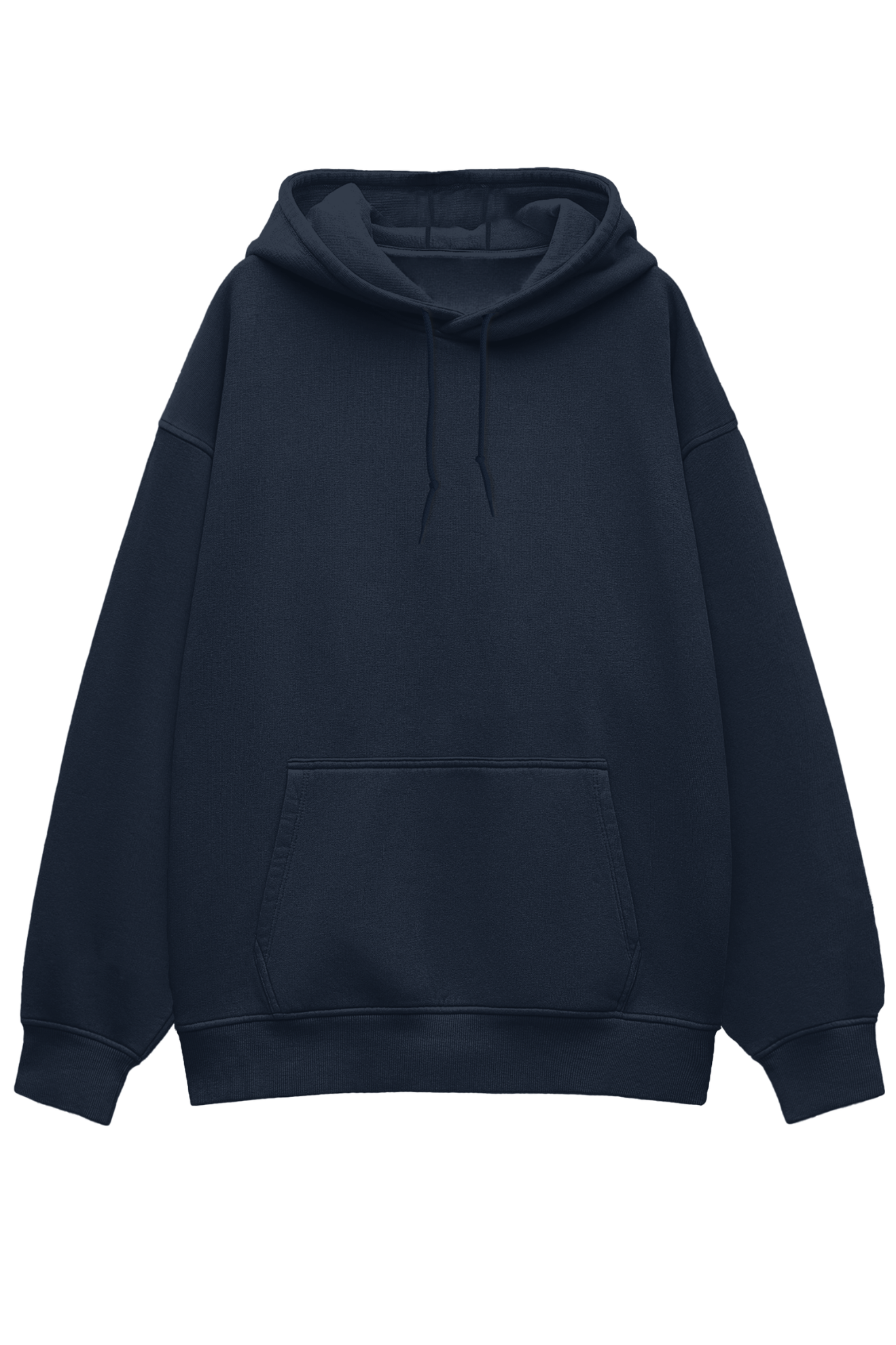 Navy Blue Heavyweight Oversized Hooded Sweatshirt