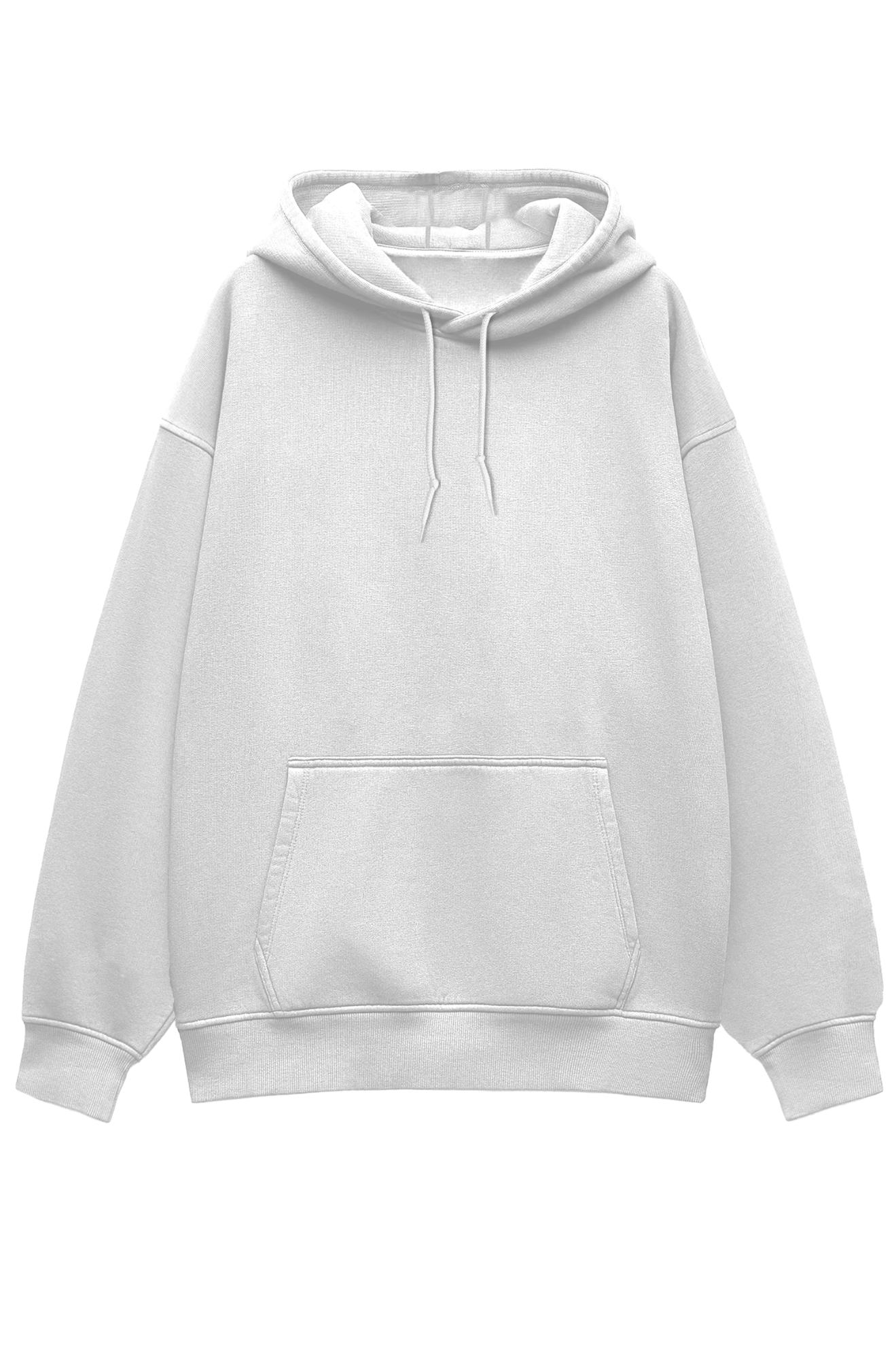 White Heavyweight Oversized Hooded Sweatshirt
