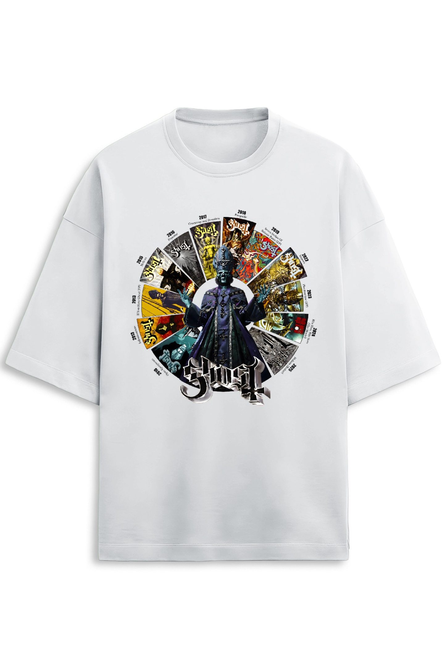Ghost Discography Terry Oversized Tee