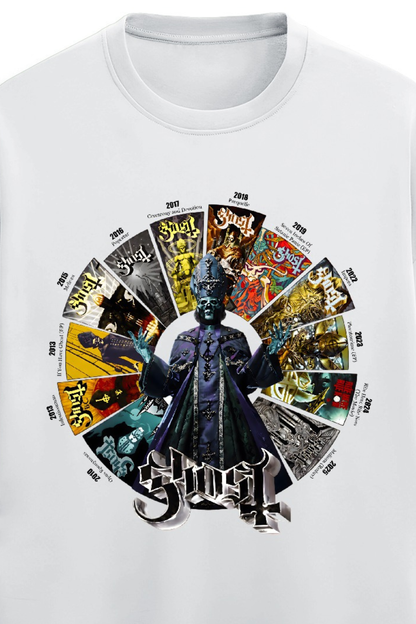 Ghost Discography Terry Oversized Tee