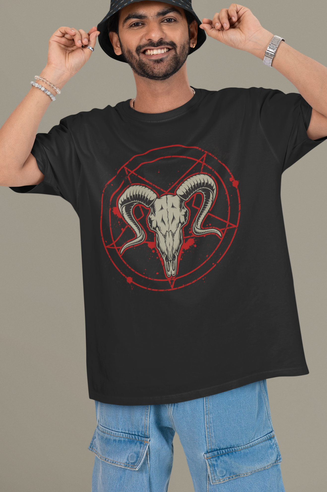Pentagram Satanic Oversized Classic