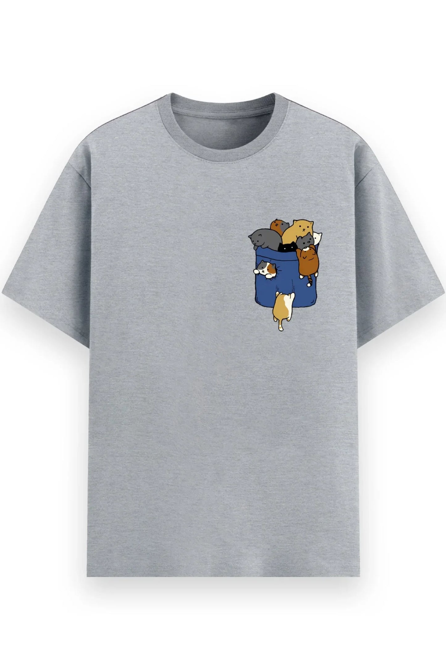 Pocket Cats Eco-Friendly T-Shirt - MasteeZone