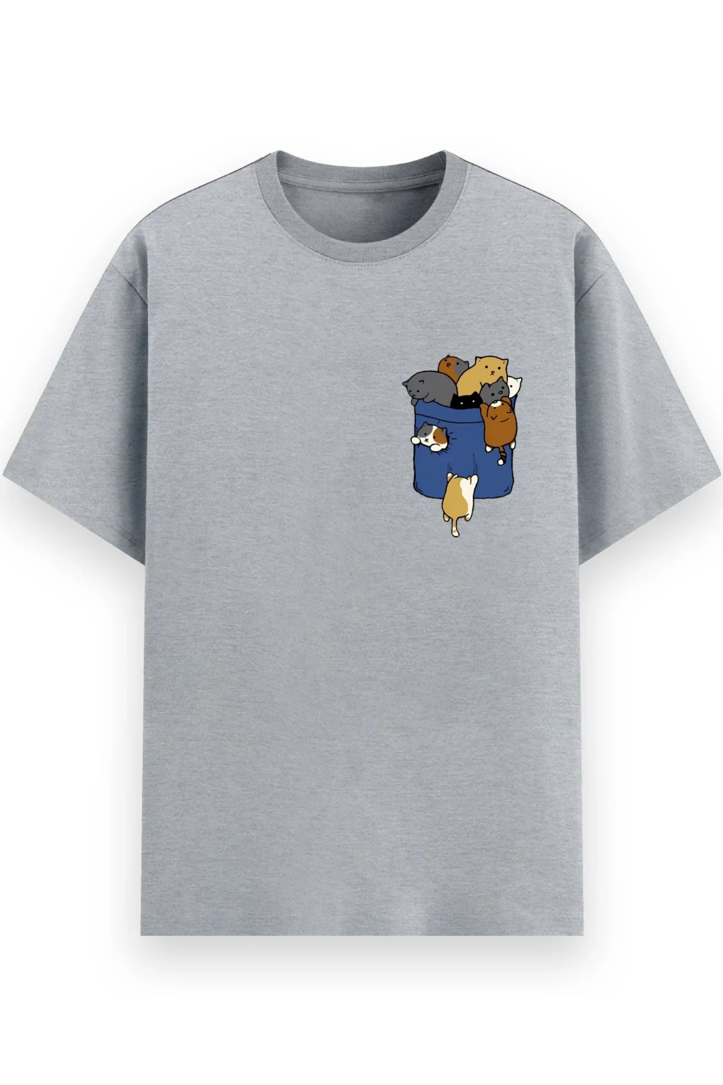 Pocket Cats Eco-Friendly T-Shirt - MasteeZone