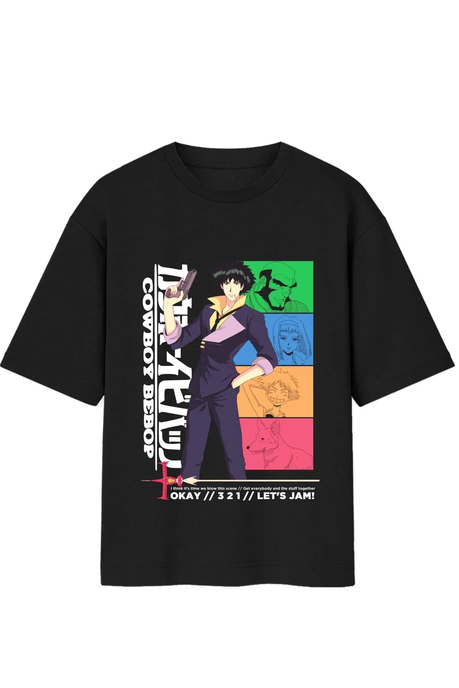 Kaubōi Bibappu カウボーイビバップ Oversized Standard T-Shirt - MasteeZone