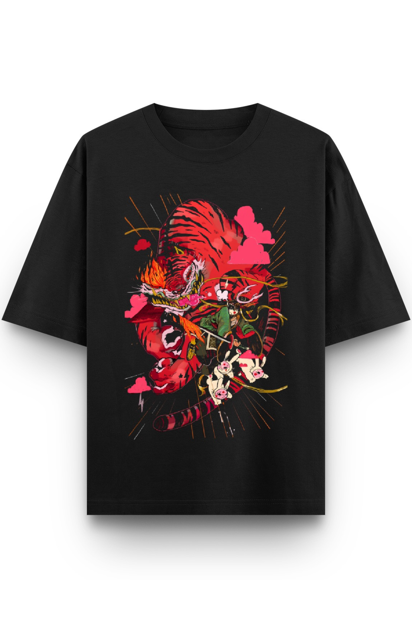 Tiger Tiger Burning Bright Oversized Classic T-Shirt