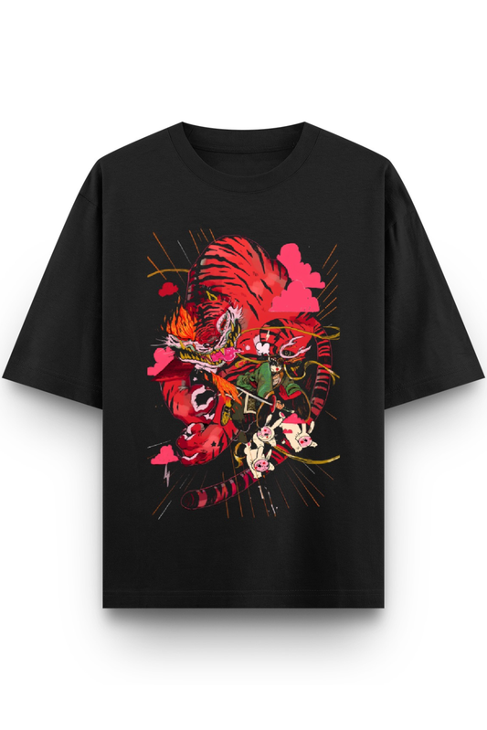 Tiger Tiger Burning Bright Oversized Classic T-Shirt