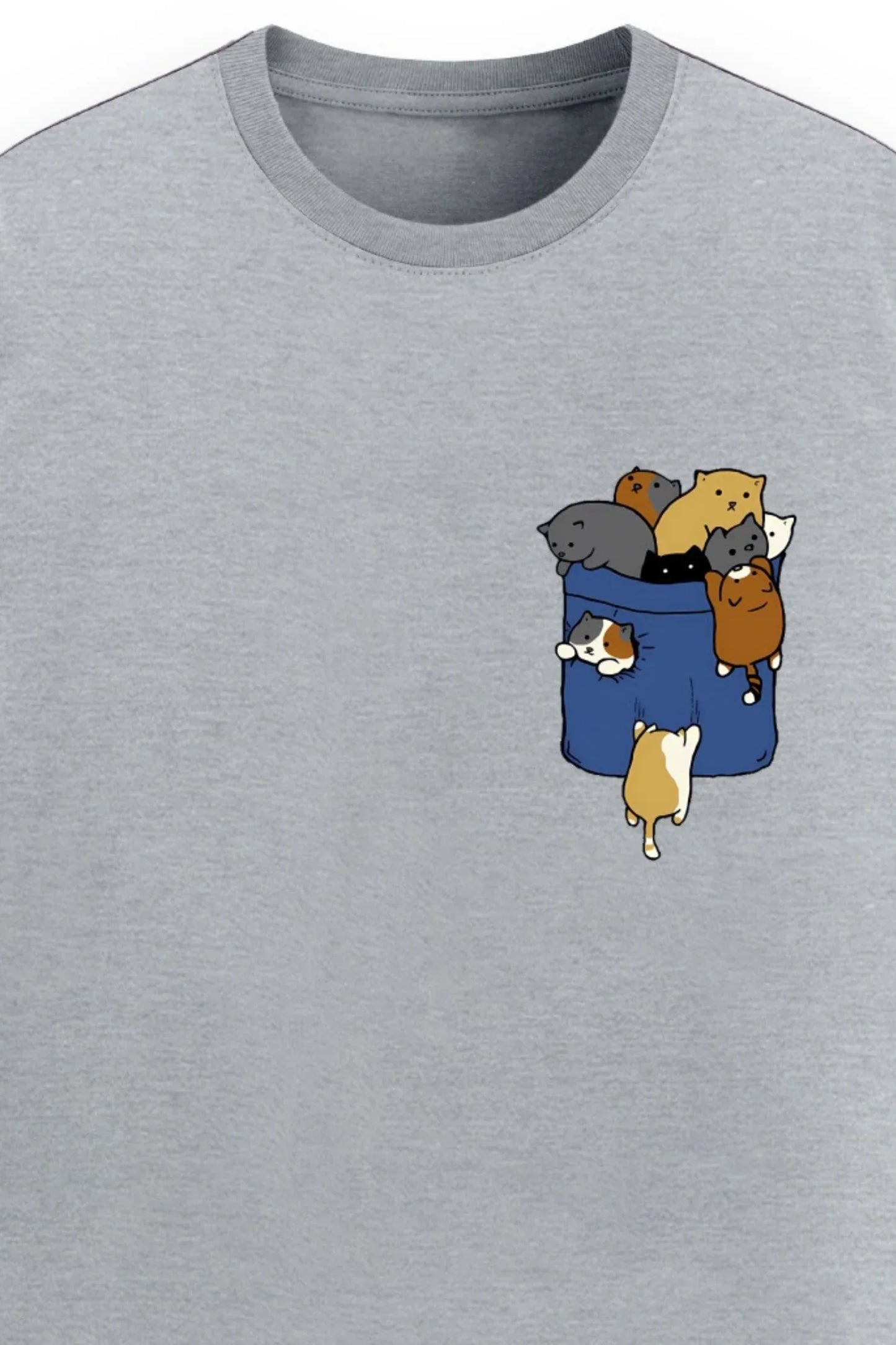 Pocket Cats Eco-Friendly T-Shirt - MasteeZone