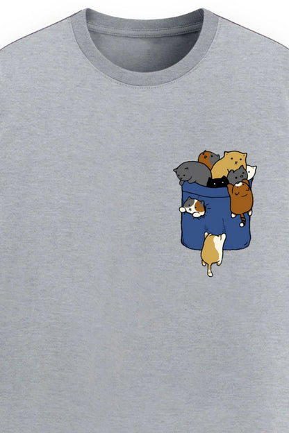 Pocket Cats Eco-Friendly T-Shirt - MasteeZone