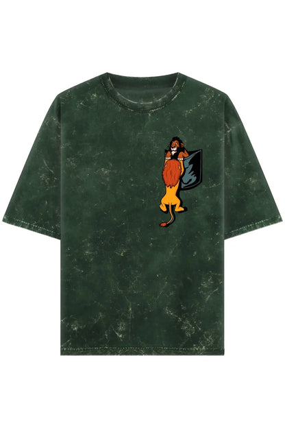 Scarface Acid Washed Oversized Tee - MasteeZone