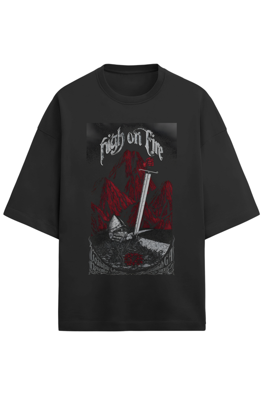 High on Fire Terry Oversized Tee
