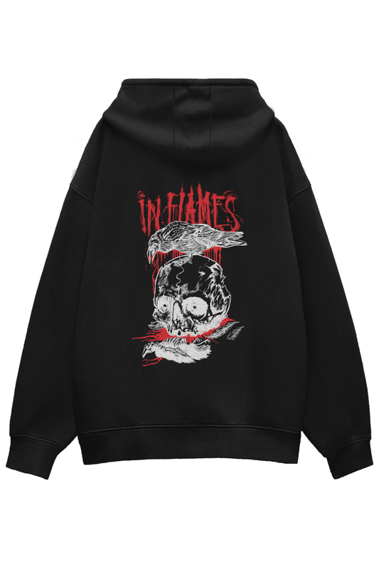 In Flames  Oversized Hoodie