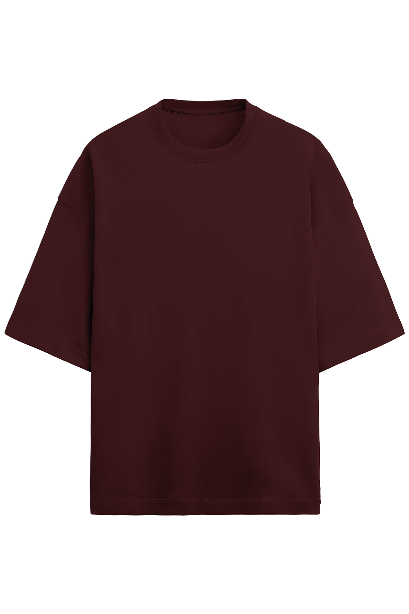 Solid Maroon Oversized Terry