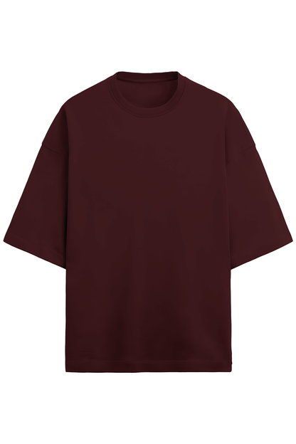 Solid Maroon Oversized Terry