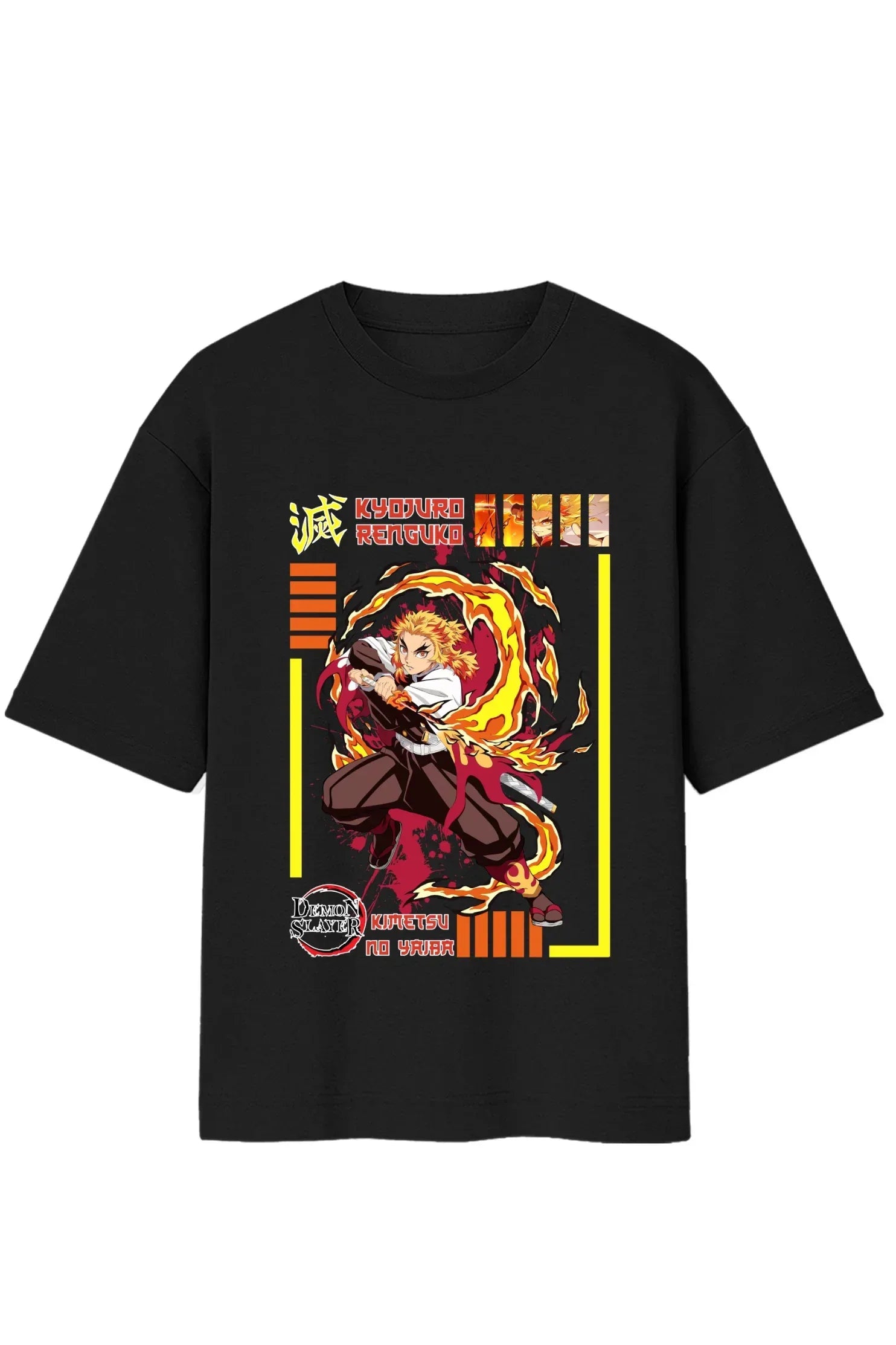 Fire Hashira Oversized Standard T-Shirt - MasteeZone