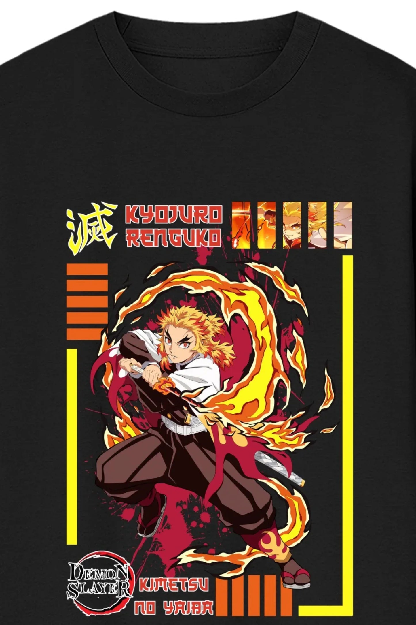 Fire Hashira Oversized Standard T-Shirt - MasteeZone