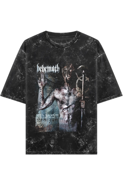 Demigod Acid Washed Oversized Tee