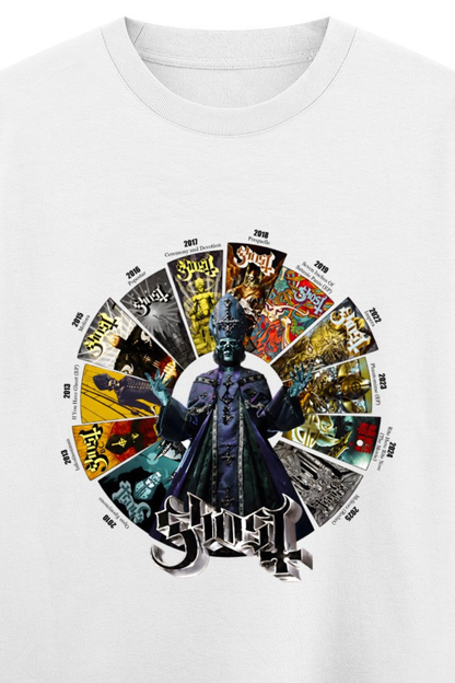 Ghost Discography Oversized Classic T-Shirt