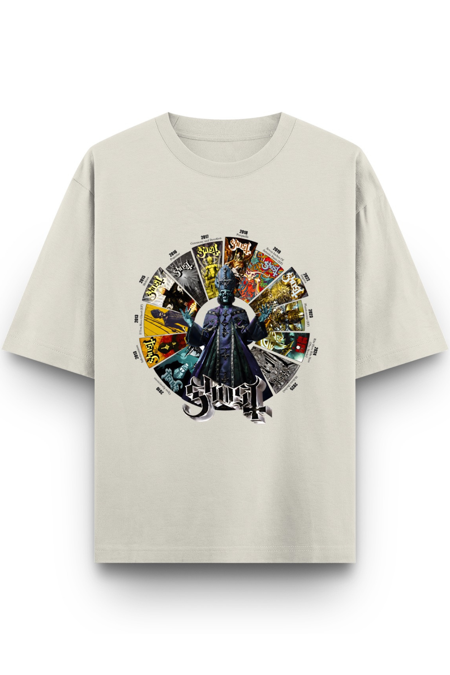 Ghost Discography Oversized Classic T-Shirt