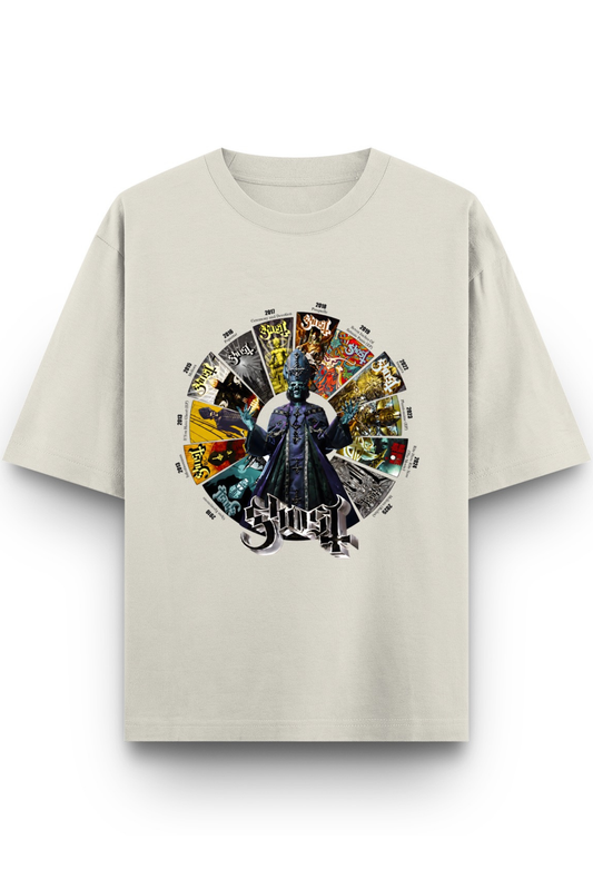 Ghost Discography Oversized Classic T-Shirt